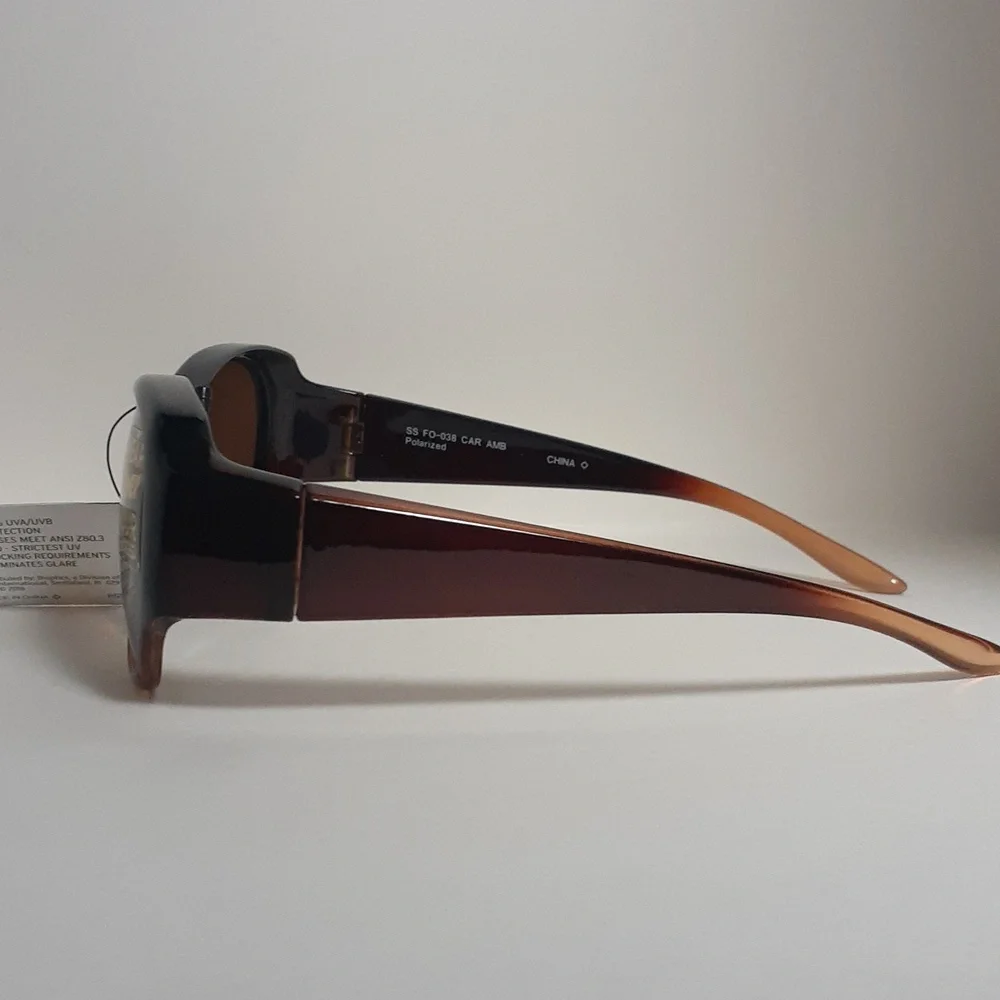 Foster Grant Solar Shield Women Sunglasses Brown Polarized UVA & UVB